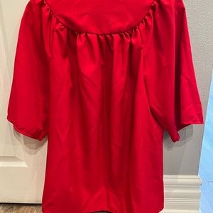 Happy Graduates kids red gown with hat